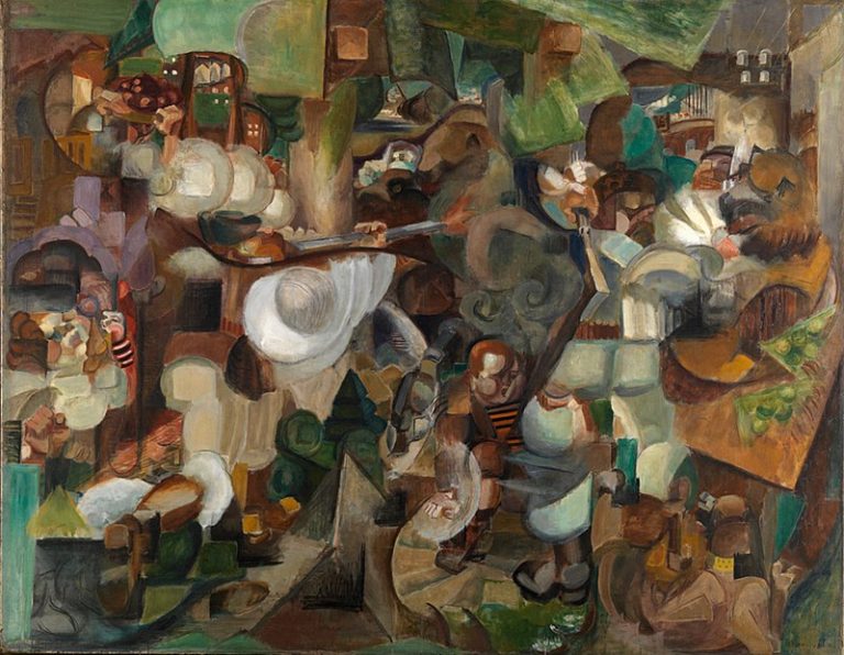 Les Montagnards attaqués par des ours 1912