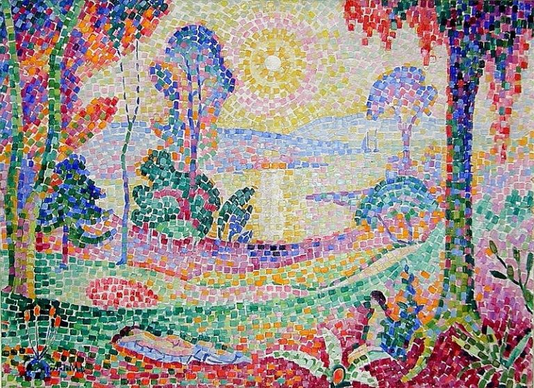 Coucher de Soleil No. 1 (Landscape) by Jean Metzinger, ca. 1906