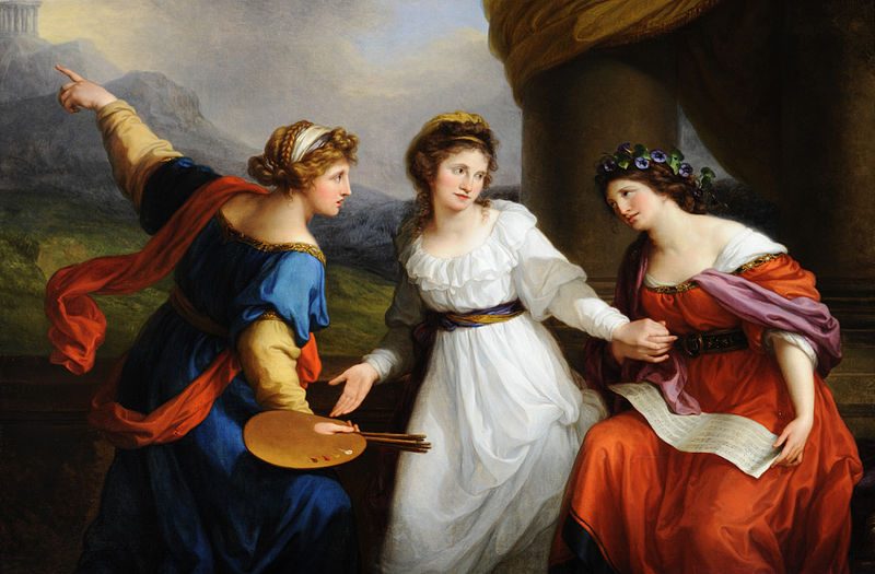 Self-Portrait Hesitating Between Painting and Music (1794)