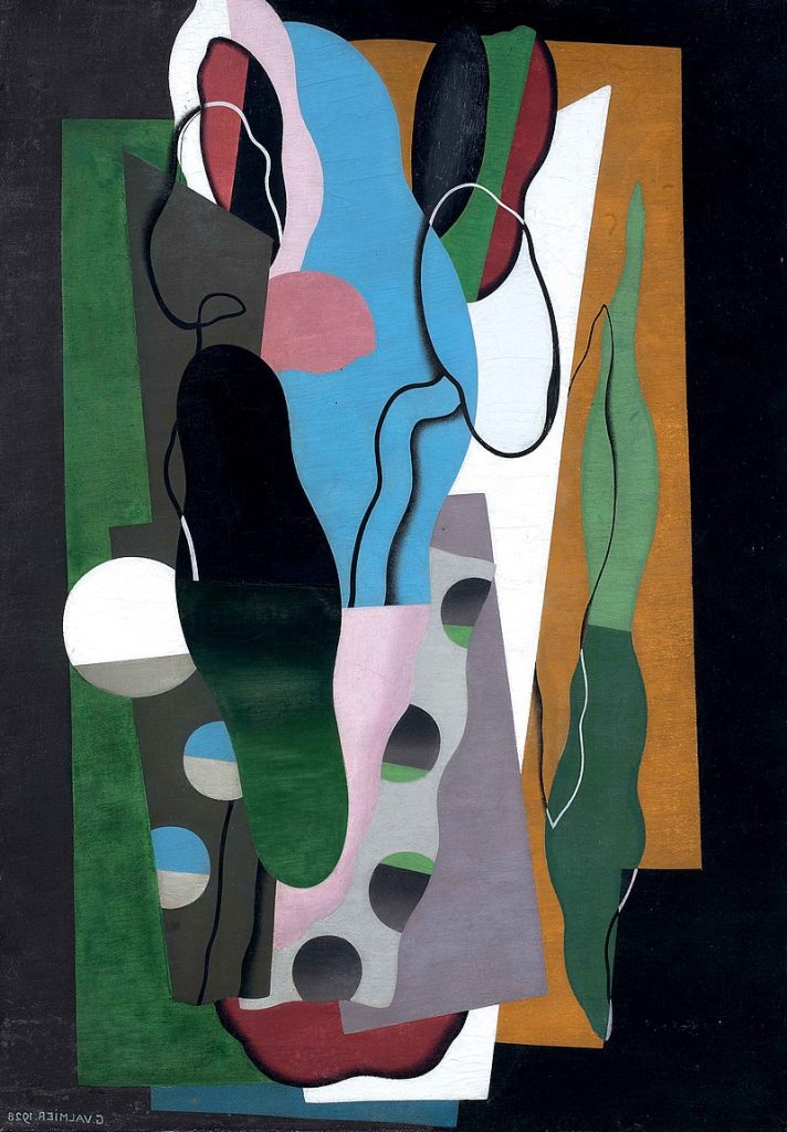 Les Tulipes ("The Tulips") (1928) melds Cubist principles with a refined geometric abstraction to reinterpret a natural subject.