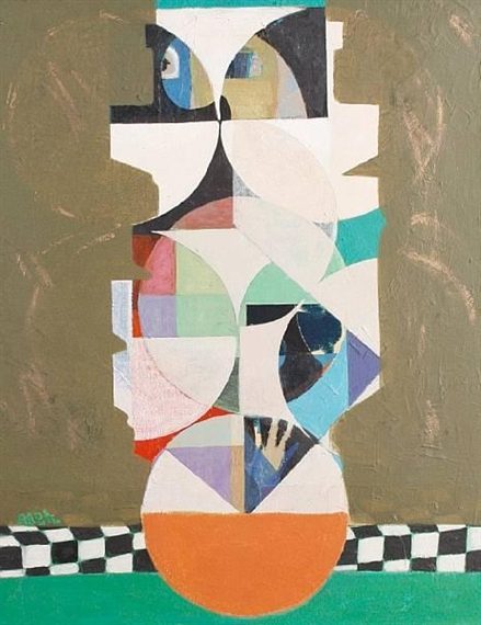 Figura (1972) reflects her signature surrealist and abstract style, blending organic and geometric forms