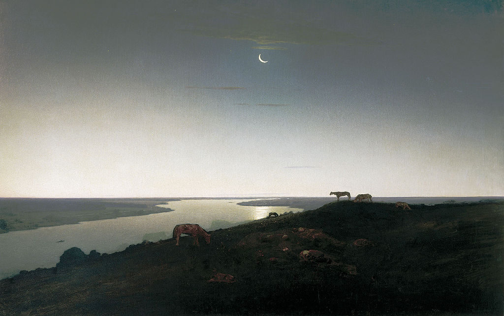 Night, 1905–1908 by Arkhyp Kuindzhi reflects his exploration of emotional depth and the psychological aspects of nature.