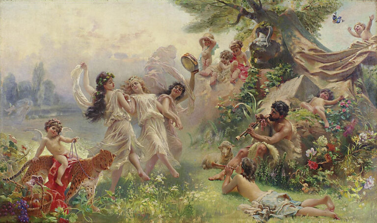 Happy Arcadia, 1850 by Konstantin Makovsky