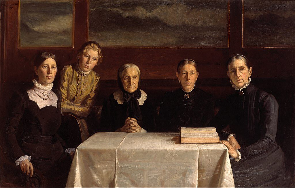 Christmas Day 1900, 1902, by Michael Ancher reflects a quiet moment of domestic warmth and reverence.