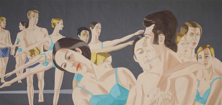 Private Domain, 1969, by Alex Katz reflects an intimate moment framed with cinematic stillness.