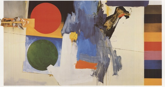 Edingsville, 1990, by Jasper Johns reflects the passage of time and the American landscape through textured surfaces.