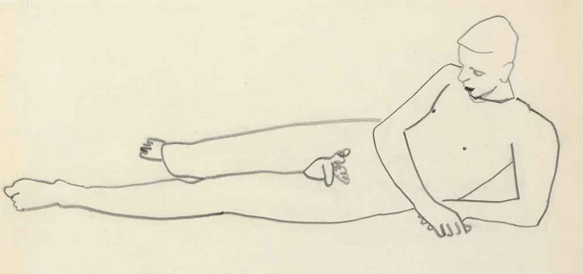 Reclining Nude, ca. 1955–1959, by David Park reflects a quiet intimacy and realism.
