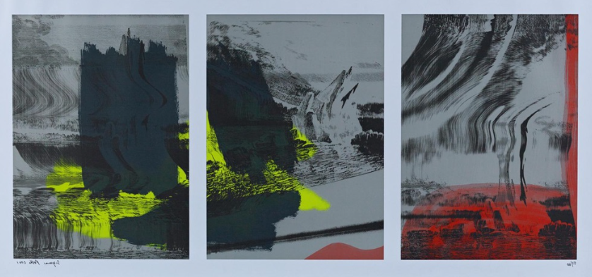 Eisberg, 2001, by Sigmar Polke reflects a stark meditation on isolation and stillness