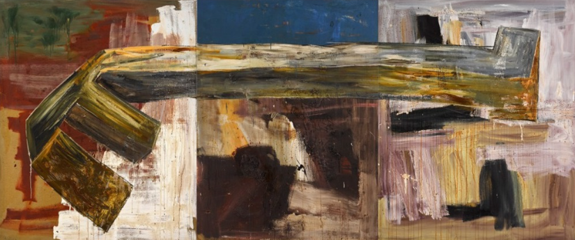 M's Arm, 1986, by Albert Oehlen reflects a conceptual portrait of fellow artist Martin Kippenberger.