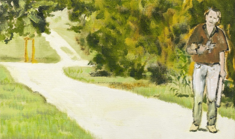 Driveway, 1997, by Peter Doig reflects the interplay of solitude and memory