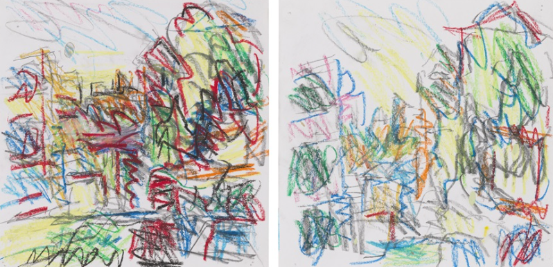 The House, 2012, by Frank Auerbach reflects the dense emotional resonance of urban space through layered oil pastel and graphite.