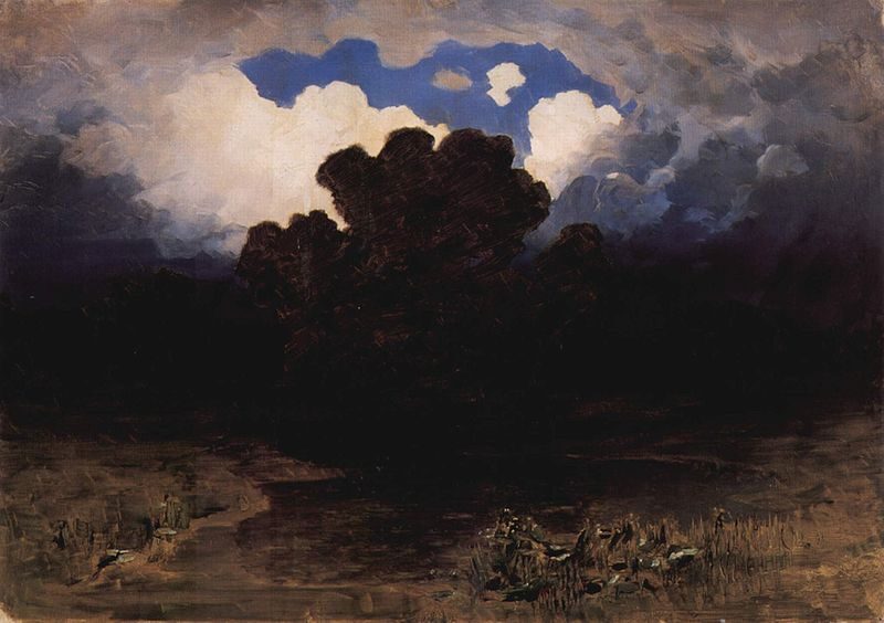 Surf and Clouds, 1882, by Arkhip Kuindzhi reflects the artist's fascination with the natural world.