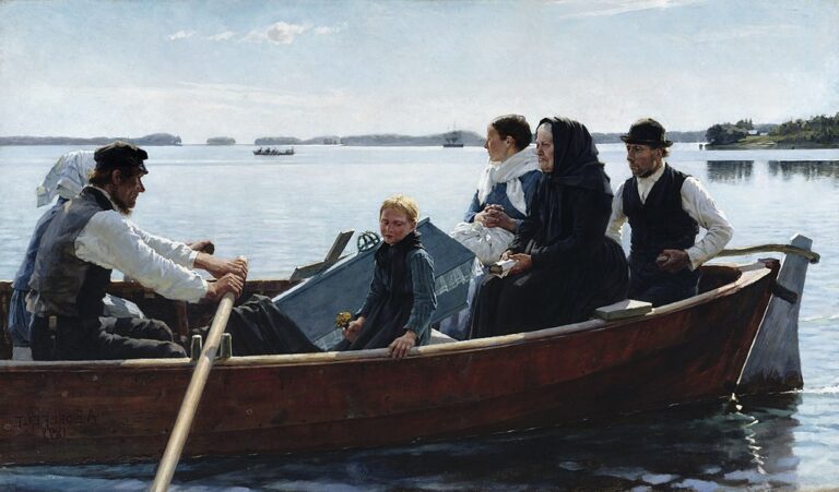 Conveying a Child's Coffin (1879) by Albert Edelfelt