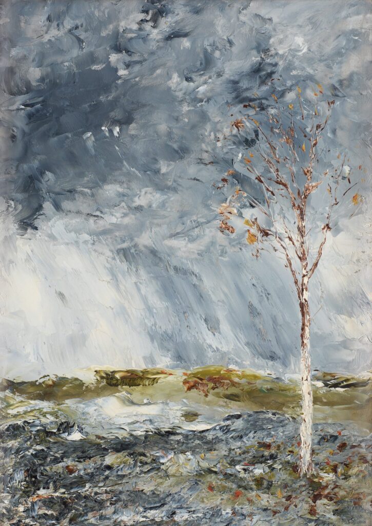 The Birch Tree I (Autumn), 1902 by August Strindberg reflects the transient beauty of nature and the changing seasons. 