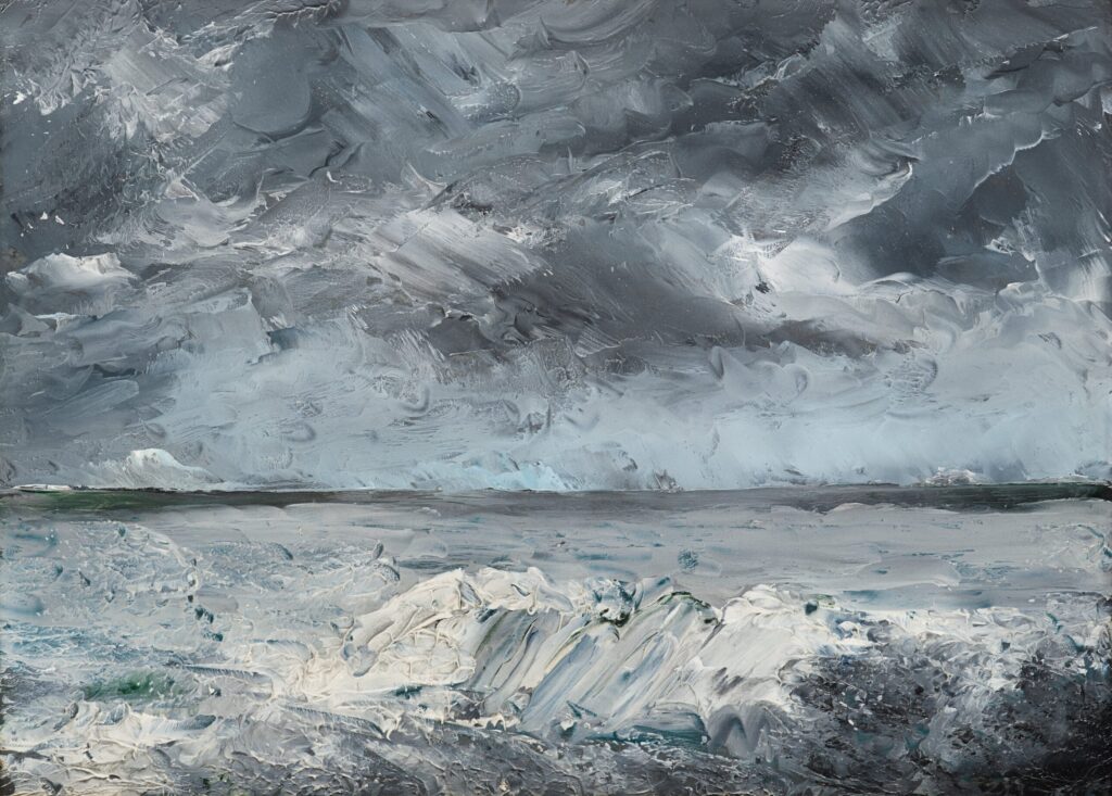 Pack Ice on the Beach, by August Strindberg  reflects the harsh beauty of nature.