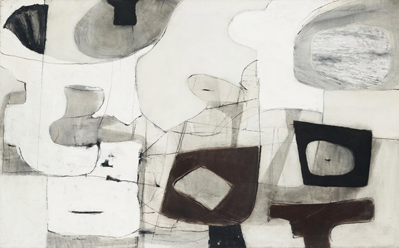 Autumn Watch, 1954, by Agnes Martin reflects a transitional stillness and introspective mood inspired by nature’s seasonal shift through muted tones and emerging abstraction.