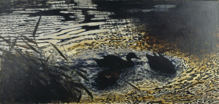 Evening Wild Ducks (1901) by Bruno Liljefors