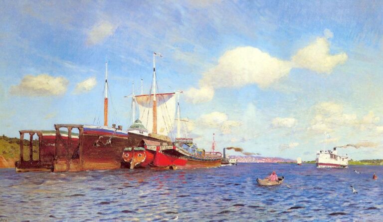 Fresh Wind. Volga (1891–1895) by Isaac Levitan