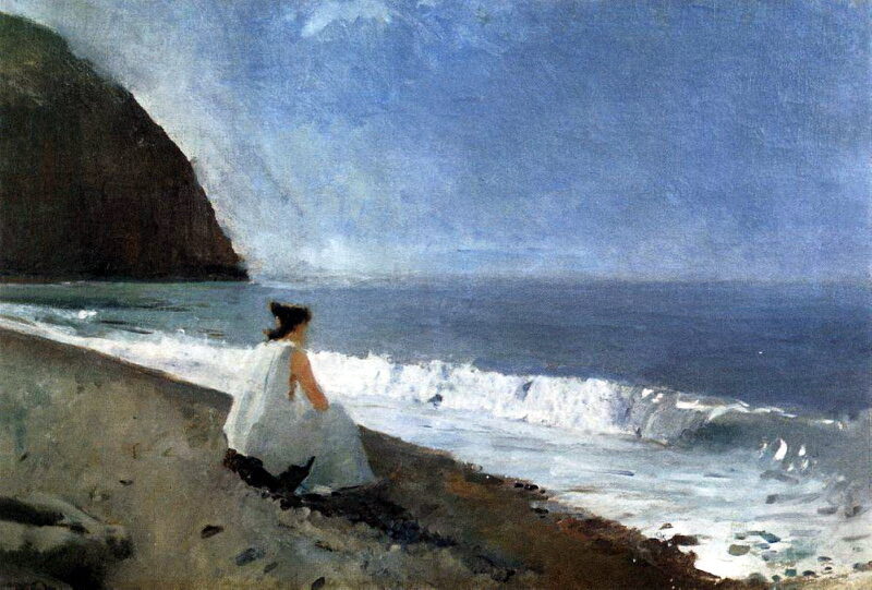 Iphigenia in Tauris, 1893, by Valentin Serov reflects the emotional intensity and classical drama of Euripides' tragedy.