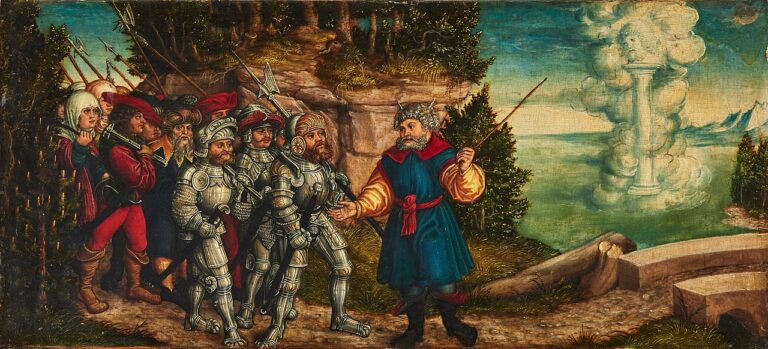 Moses and the Pillar of Cloud (c. 1530) by Lucas Cranach the Elder
