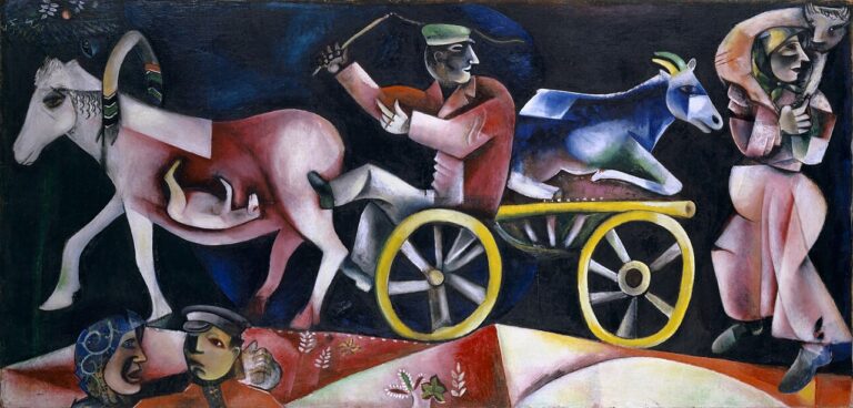 Le Marchand de bestiaux (The Drover, The Cattle Dealer) by Marc Chagall, 1912