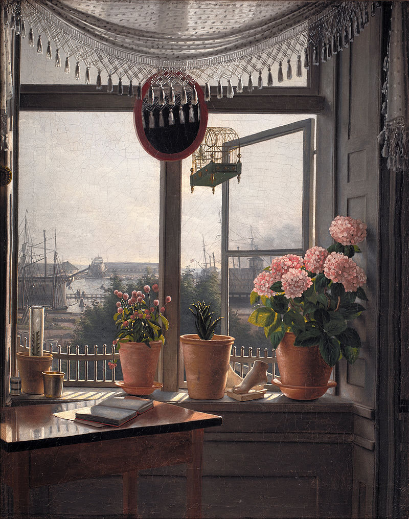 View from the Artist's Window, 1825 reflects a quiet introspection and personal perspective.