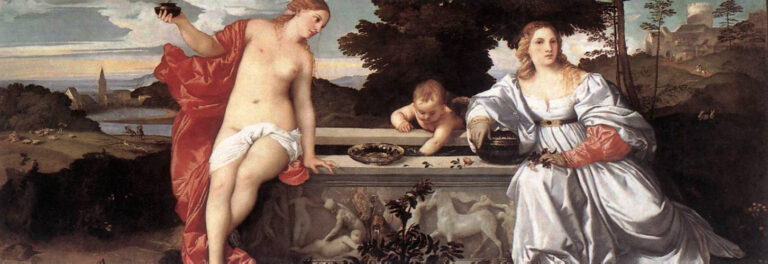 Sacred and Profane Love by Titian (Tiziano Vecellio),1514