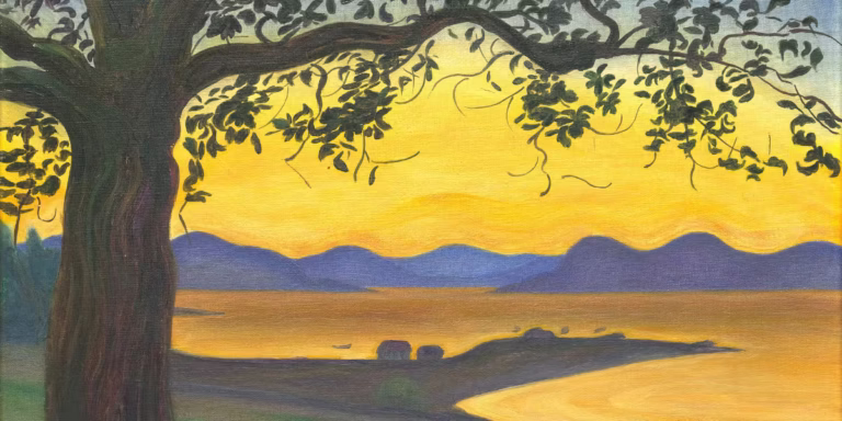 Fra Værvågen, aften, 1921 by Harald Sohlberg