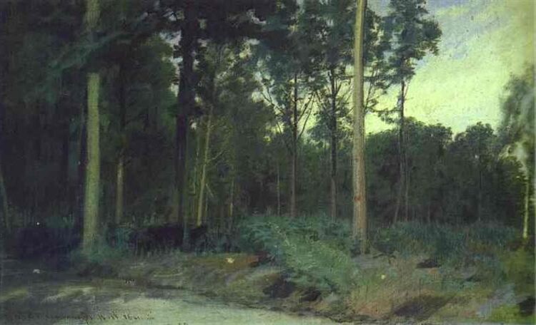 Bois de Boulogne near Paris, 1876 by Ivan Kramskoy reflects serene natural beauty and the peaceful atmosphere of a famous Parisian park.