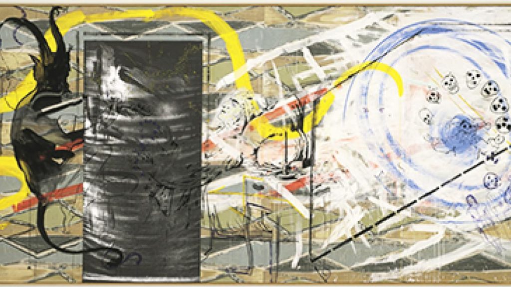 Paganini, 1981–83, by Sigmar Polke reflects the artist’s satirical and layered approach to history and myth.
