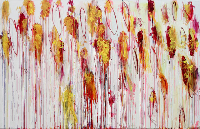 Lepanto, Part VIII, 2001, by Cy Twombly reflects the turbulence and grandeur of historical conflict through sweeping brushwork.