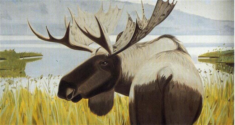 Moosehorn State Park, by Alex Katz reflects a serene communion with nature.