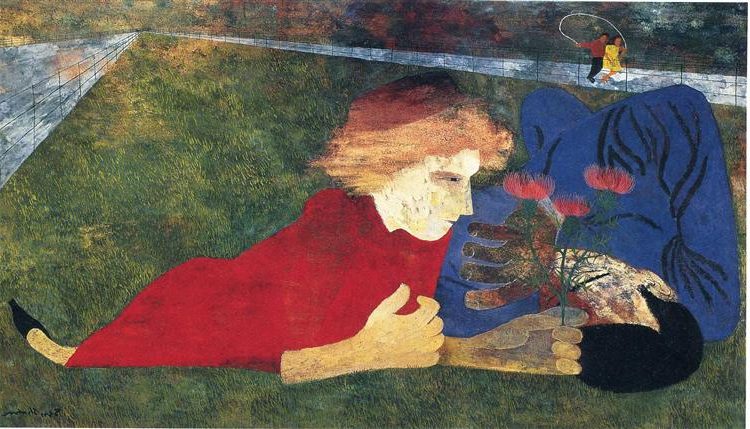 Spring, 1946, by Ben Shahn reflects a sense of renewal and hope in the aftermath of war.