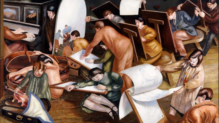 The Art Class, 1929 by Stanley Spencer