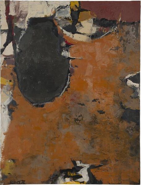 Painting II, 1949, by Richard Diebenkorn reflects the artist's early exploration of abstract expressionism.