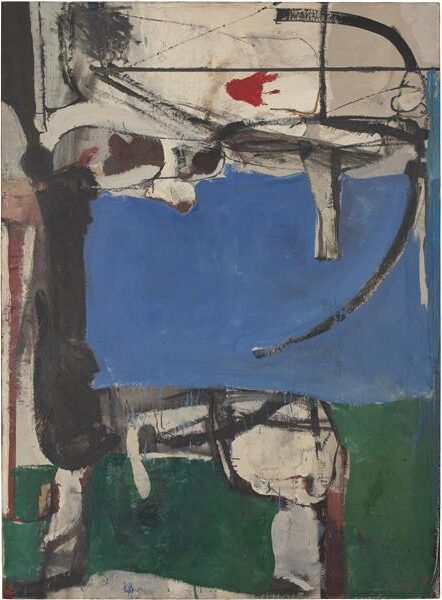 Urbana #2 (The Archer), 1953, by Richard Diebenkorn reflects a blend of abstraction and figurative elements.