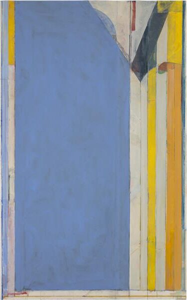 Ocean Park #139, 1985, by Richard Diebenkorn reflects a refined exploration of light, space, and color