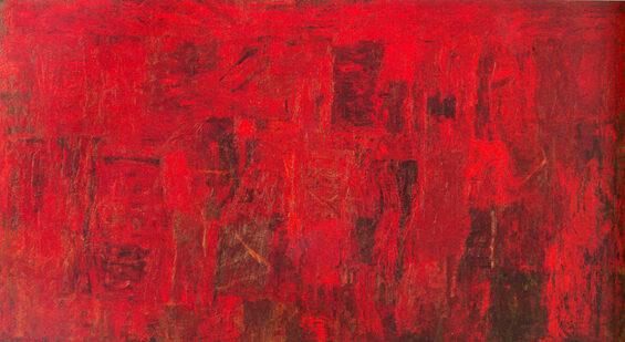 Red Painting, 1950, by Philip Guston reflects the emotive power of color and gesture through abstract expressionist forms.