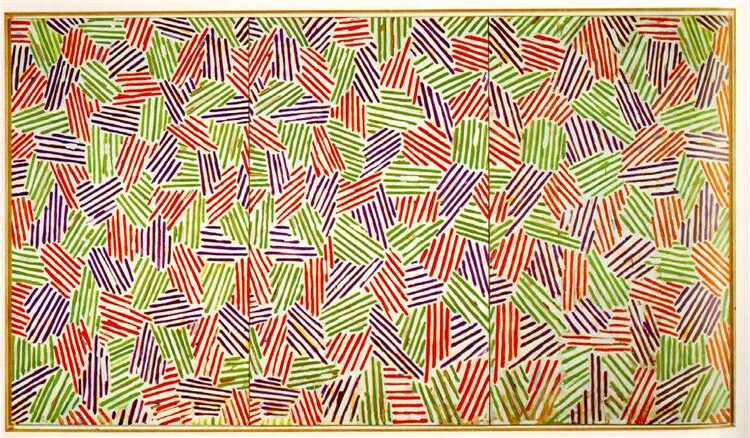 Scent, 1973–74, by Jasper Johns reflects the interplay between sensory perception and memory through layered imagery.