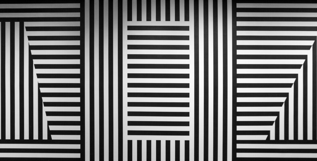 Wall Drawing #370, 1982, by Sol LeWitt reflects the interplay of controlled geometry and organic form through intricate, hand-drawn lines.