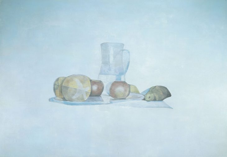 Still Life, 2002, by Luc Tuymans reflects the banality of evil and the inadequacy of representation in the face of trauma.