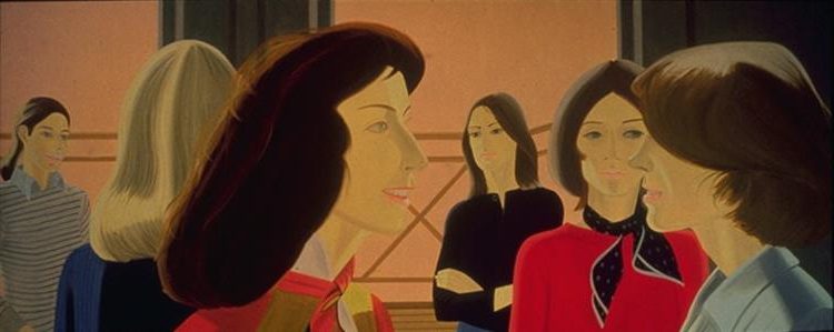 Six Women, 1975, by Alex Katz reflects a composed yet enigmatic portrayal of femininity