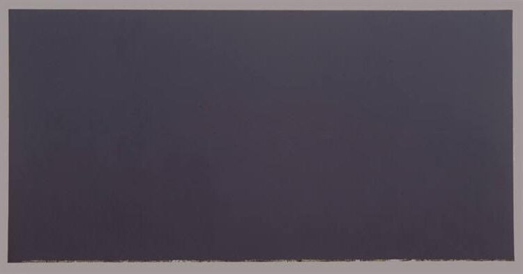 The Dylan Painting, 1966, by Brice Marden reflects introspective emotion and cultural resonance through dense, monochromatic surfaces.