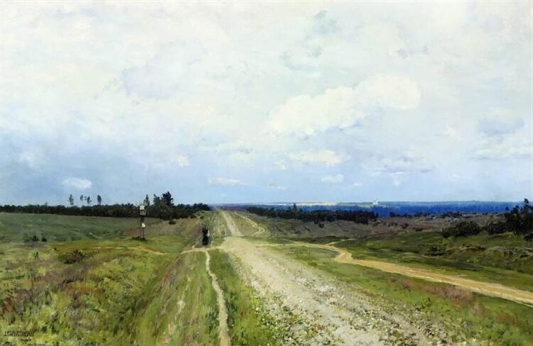 The Vladimir's Road, 1892 reflects Levitan's mastery in capturing the beauty of nature and the Russian countryside.