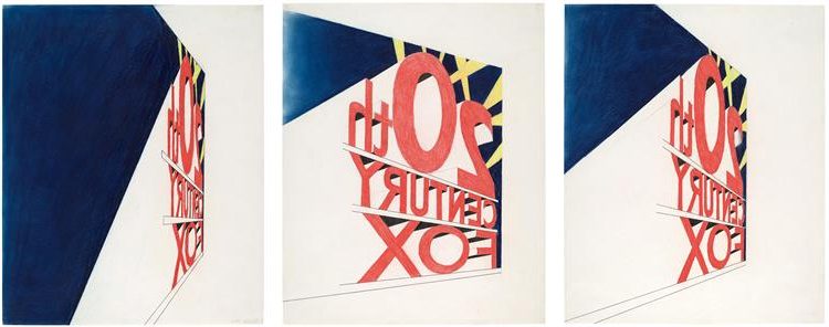 View of the Big Picture, 1963, by Edward Ruscha reflects the irony and abstraction of modern perception.