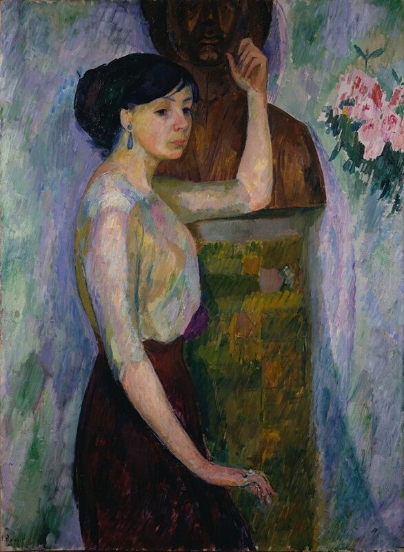 Portrait of Mrs. Ise Morsing, 1910, by Isaac Grünewald reflects Grünewald's ability to blend modernist influences with a personal connection to his subject.