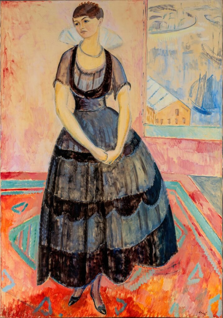 Miss S C, ca. 1915, by Isaac Grünewald reflects the early 20th-century shift toward expressive individuality and modernist aesthetics.