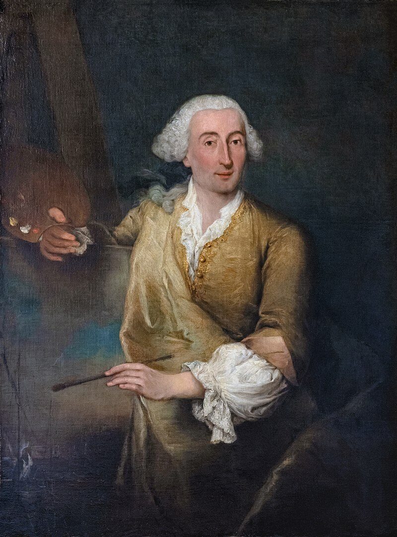Francesco Guardi portrayed by Pietro Longhi (1764)
