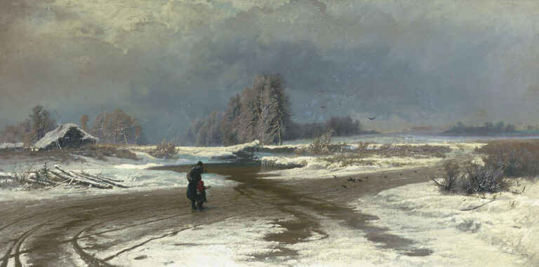 Thaw, 1871 by Fyodor Vasilyev