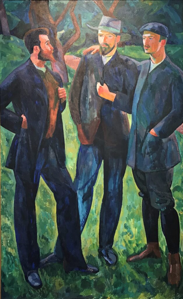 Konstnärskamrater, 1909 reflects the spirit of camaraderie and creative energy among artists during the early 20th century in Sweden.